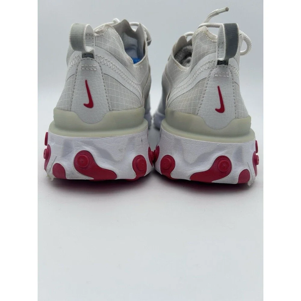 Nike React Element 55 Shoes Mens Size 14 White Red Running Sneakers BQ6167-102